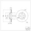 E-Line Blank Brake Rotor, Fits Select GM, Position: Front - image 4