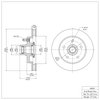 E-Line Blank Brake Rotor, 1992-2002 GM, Position: Front - image 3