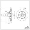E-Line Blank Brake Rotor, 1993-1995 GM, Position: Front - image 3