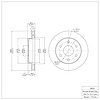 E-Line Blank Brake Rotor, 1999-2008 GM, Position: Front - image 1