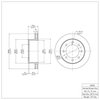 E-Line Blank Brake Rotor, 1999-2020 GM, Position: Rear - image 3