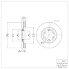 E-Line Blank Brake Rotor, 2004-2008 GM, Position: Front - image 1
