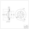 E-Line Blank Brake Rotor, 2005-2020 GM, Position: Front - image 1