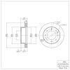 E-Line Blank Brake Rotor, Fits Select GM, Position: Front - image 1