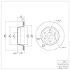 E-Line Blank Brake Rotor, 2007-2020 GM, Position: Rear - image 1