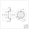 E-Line Blank Brake Rotor, 2010-2017 GM, Position: Rear - image 2