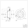E-Line Blank Brake Rotor, Fits Select GM, Position: Front - image 1