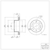 E-Line Blank Brake Rotor, Fits Select GM, Position: Rear - image 1