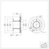 E-Line Blank Brake Rotor, 2006-2012 Workhorse, Position: Rear - image 3