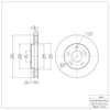 E-Line Blank Brake Rotor, 1997-2005 GM, Position: Front - image 2