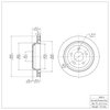 E-Line Blank Brake Rotor, 1998-2002 GM, Position: Rear - image 4