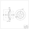 E-Line Blank Brake Rotor, 1994-2004 Ford/Lincoln/Mercury/Mazda, Position: Rear - image 1