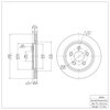 E-Line Blank Brake Rotor, 2000-2006 Fits Multiple Makes/Models, Position: Rear - image 4