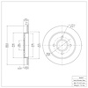 E-Line Blank Brake Rotor, 2001-2019 Ford/Lincoln/Mercury/Mazda, Position: Rear - image 1