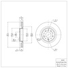 E-Line Blank Brake Rotor, 2005-2009 Ford/Lincoln/Mercury/Mazda, Position: Front - image 1