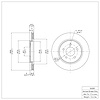 E-Line Blank Brake Rotor, 2005-2014 Ford/Lincoln/Mercury/Mazda, Position: Rear - image 1