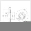 E-Line Blank Brake Rotor, 2006-2013 Ford/Lincoln/Mercury/Mazda, Position: Front - image 1