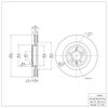 E-Line Blank Brake Rotor, 2011-2014 Ford/Lincoln/Mercury/Mazda, Position: Front - image 3