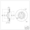 E-Line Blank Brake Rotor, 2015-2020 Ford/Lincoln/Mercury/Mazda, Position: Front - image 3