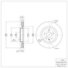 E-Line Blank Brake Rotor, 2011-2019 Ford/Lincoln/Mercury/Mazda, Position: Front - image 1