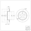 E-Line Blank Brake Rotor, 1995-2002 Ford/Lincoln/Mercury/Mazda, Position: Rear - image 1