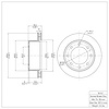 E-Line Blank Brake Rotor, 1999-2005 Ford/Lincoln/Mercury/Mazda, Position: Rear - image 1