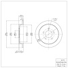 E-Line Blank Brake Rotor, 1997-2004 Ford/Lincoln/Mercury/Mazda, Position: Rear - image 1