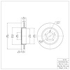 E-Line Blank Brake Rotor, 2002-2010 Ford/Lincoln/Mercury/Mazda, Position: Rear - image 1