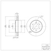 E-Line Blank Brake Rotor, 2004-2008 Ford/Lincoln/Mercury/Mazda, Position: Front - image 1