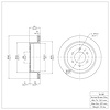 E-Line Blank Brake Rotor, 2004-2011 Ford/Lincoln/Mercury/Mazda, Position: Rear - image 1