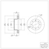 E-Line Blank Brake Rotor, 2005-2012 Ford/Lincoln/Mercury/Mazda, Position: Front - image 1