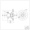 E-Line Blank Brake Rotor, 2006-2010 Ford/Lincoln/Mercury/Mazda, Position: Front - image 1