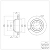 E-Line Blank Brake Rotor, Fits Select Ford/Lincoln/Mercury/Mazda, Position: Rear - image 1