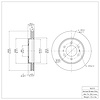 E-Line Blank Brake Rotor, 2009-2009 Ford/Lincoln/Mercury/Mazda, Position: Front - image 1