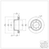 E-Line Blank Brake Rotor, Fits Select Ford/Lincoln/Mercury/Mazda, Position: Rear Right - image 1