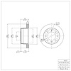 E-Line Blank Brake Rotor, Fits Select Ford/Lincoln/Mercury/Mazda, Position: Rear - image 1