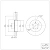 E-Line Blank Brake Rotor, 2003-2005 Ford/Lincoln/Mercury/Mazda, Position: Rear - image 1