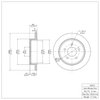 E-Line Blank Brake Rotor, 1996-2002 Ford/Lincoln/Mercury/Mazda, Position: Rear - image 4
