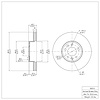 E-Line Blank Brake Rotor, 1998-2002 Ford/Lincoln/Mercury/Mazda, Position: Front - image 1