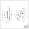 E-Line Blank Brake Rotor, 2005-2012 Acura/Honda, Position: Rear - image 1