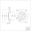 E-Line Blank Brake Rotor, 2017-2020 Acura/Honda, Position: Rear - image 1