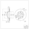 E-Line Blank Brake Rotor, 1986-1991 Acura/Honda, Position: Front - image 2