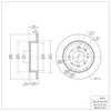 E-Line Blank Brake Rotor, 1988-2001 Acura/Honda, Position: Rear - image 4