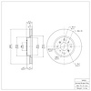 E-Line Blank Brake Rotor, 1992-1996 Acura/Honda, Position: Front - image 1