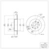 E-Line Blank Brake Rotor, 2001-2005 Acura/Honda, Position: Rear - image 3
