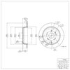 E-Line Blank Brake Rotor, 2005-2018 Acura/Honda, Position: Rear - image 2