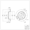 E-Line Blank Brake Rotor, 2007-2017 Acura/Honda, Position: Rear - image 1
