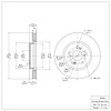E-Line Blank Brake Rotor, 2007-2016 Acura/Honda, Position: Front - image 1