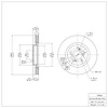 E-Line Blank Brake Rotor, 2009-2014 Acura/Honda, Position: Front - image 1