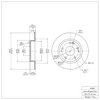 E-Line Blank Brake Rotor, Fits Select Acura/Honda, Position: Rear - image 4